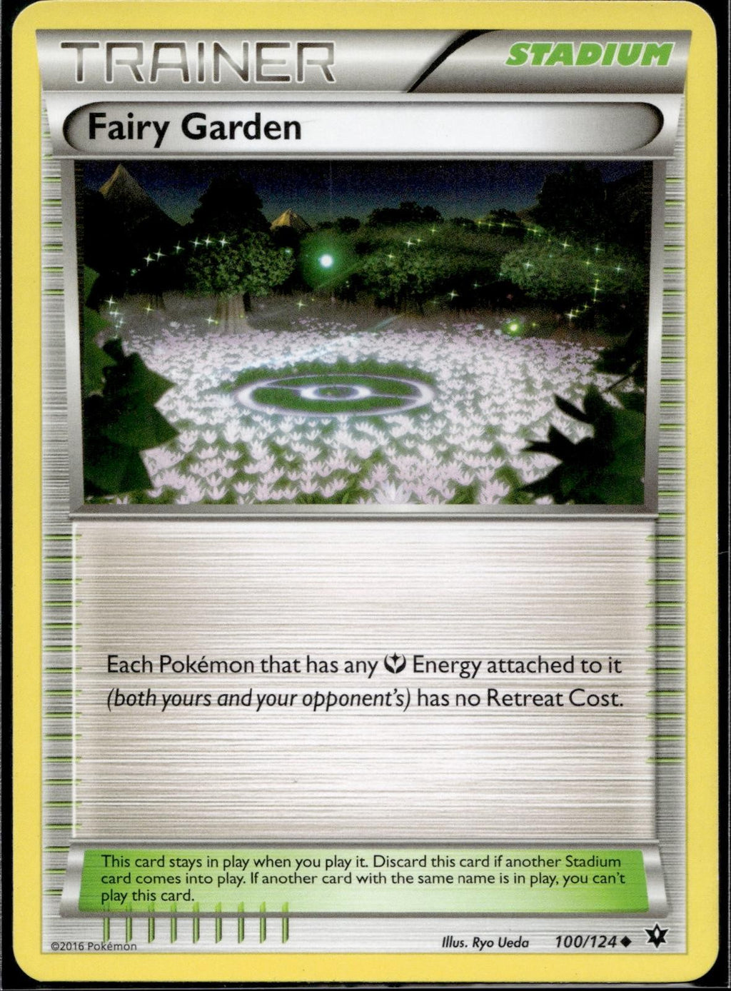 Fairy Garden 100/124 FCO Fates Collide Pokemon Lightly Played