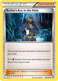 Archie's Ace in the Hole 124/160 PRC Primal Clash Pokemon Lightly Played