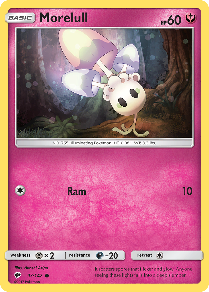 Morelull 97/147 BUS Burning Shadows Pokemon Lightly Played