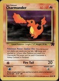 Charmander 50/82 TR Team Rocket Pokemon Unlimited Lightly Played