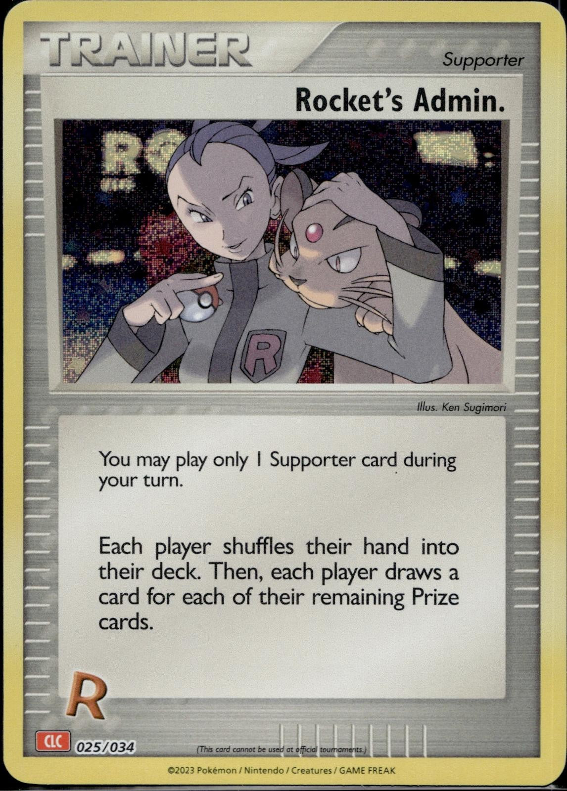 Rocket's Admin. (CLC) 025/034 CL Trading Card Game Classic Pokemon Holo NM/M