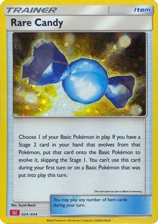 Rare Candy (CLC) 024/034 CL Trading Card Game Classic Pokemon Holo Near Mint