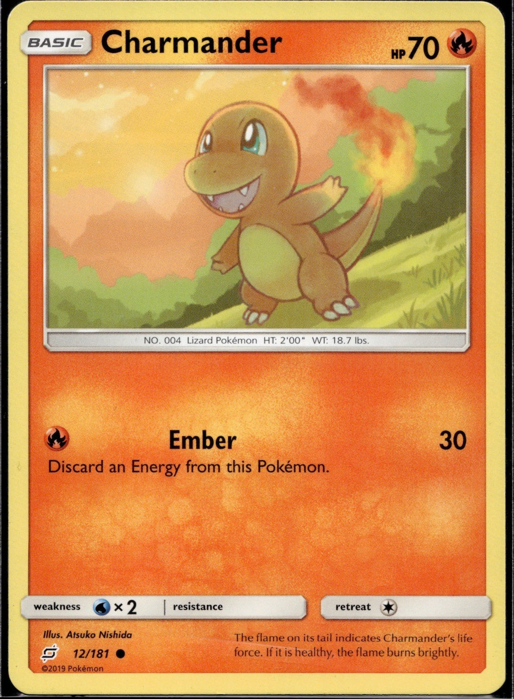 Charmander 12/181 TEU Team Up Pokemon Lightly Played