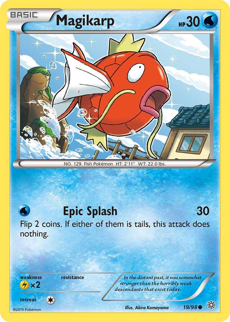 Magikarp 19/98 AOR Ancient Origins Pokemon Lightly Played