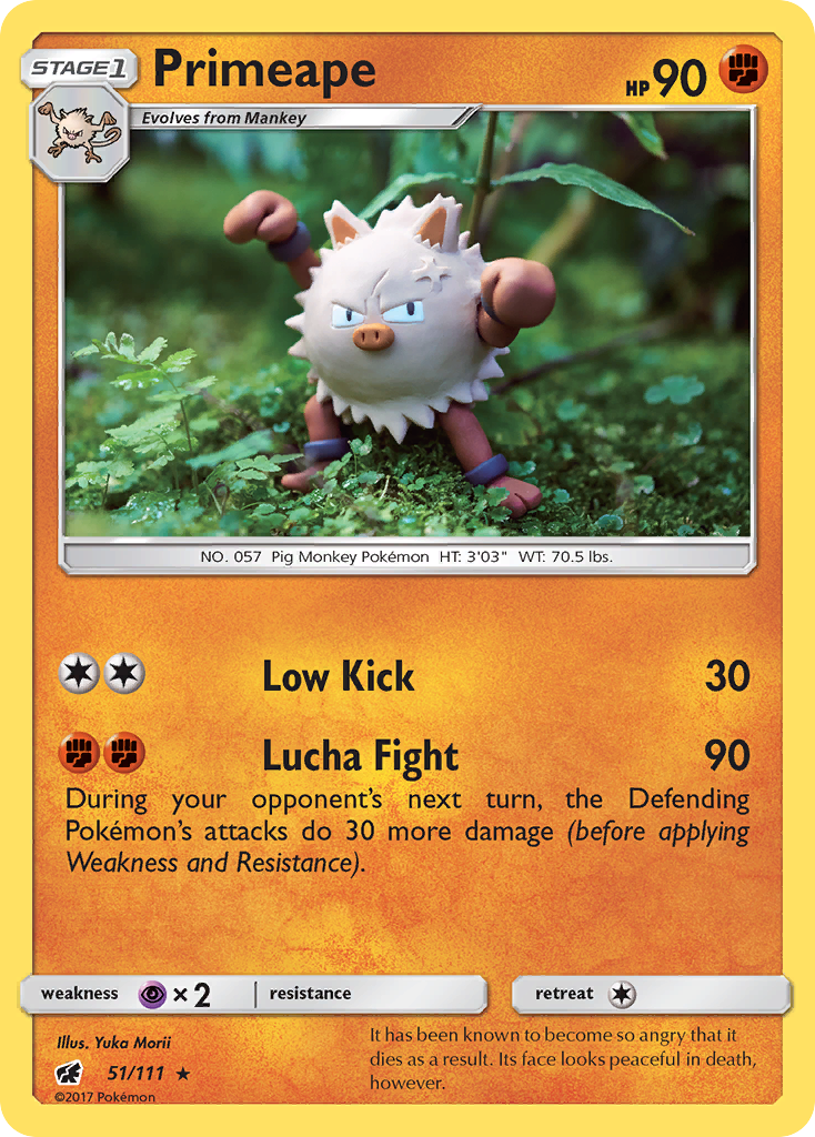Primeape 51/111 CIN Crimson Invasion Pokemon Lightly Played