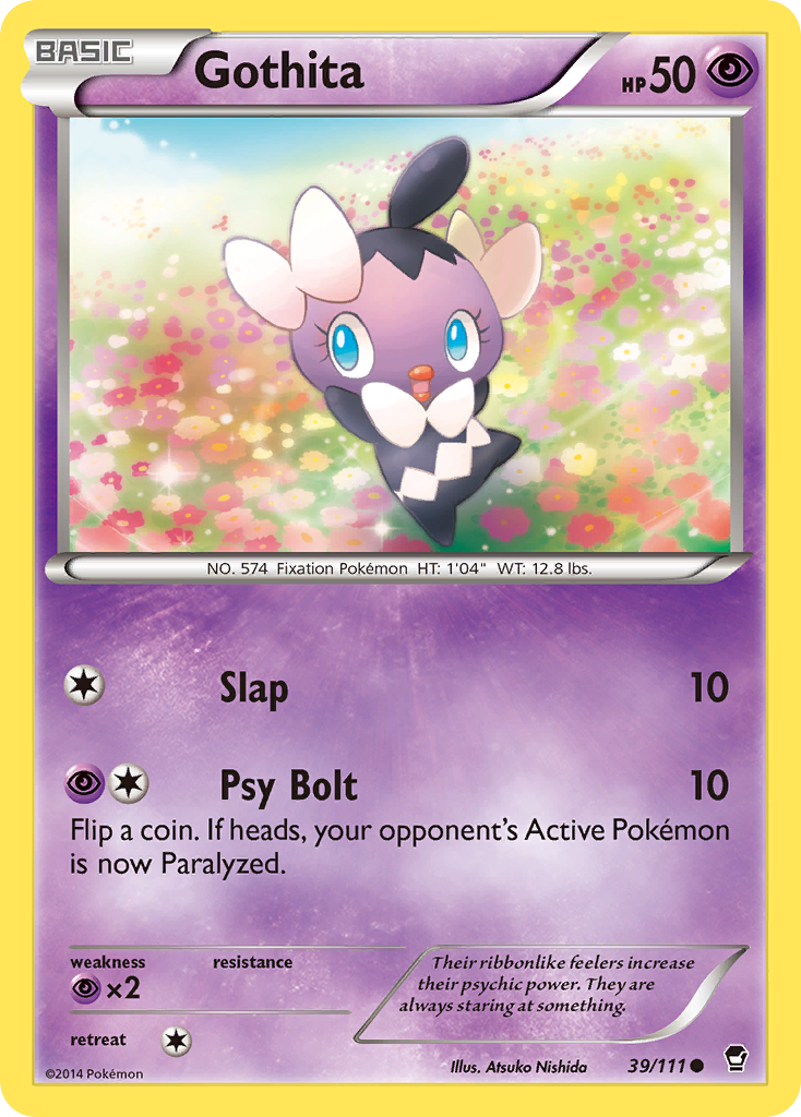 Gothita 39/111 FFI Furious Fists Pokemon Lightly Played