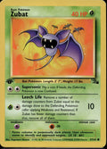 Zubat 57/62 FO Fossil Pokemon 1st Edition Near Mint