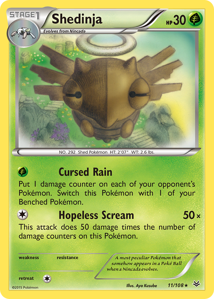 Shedinja 11/108 ROS Roaring Skies Pokemon Lightly Played
