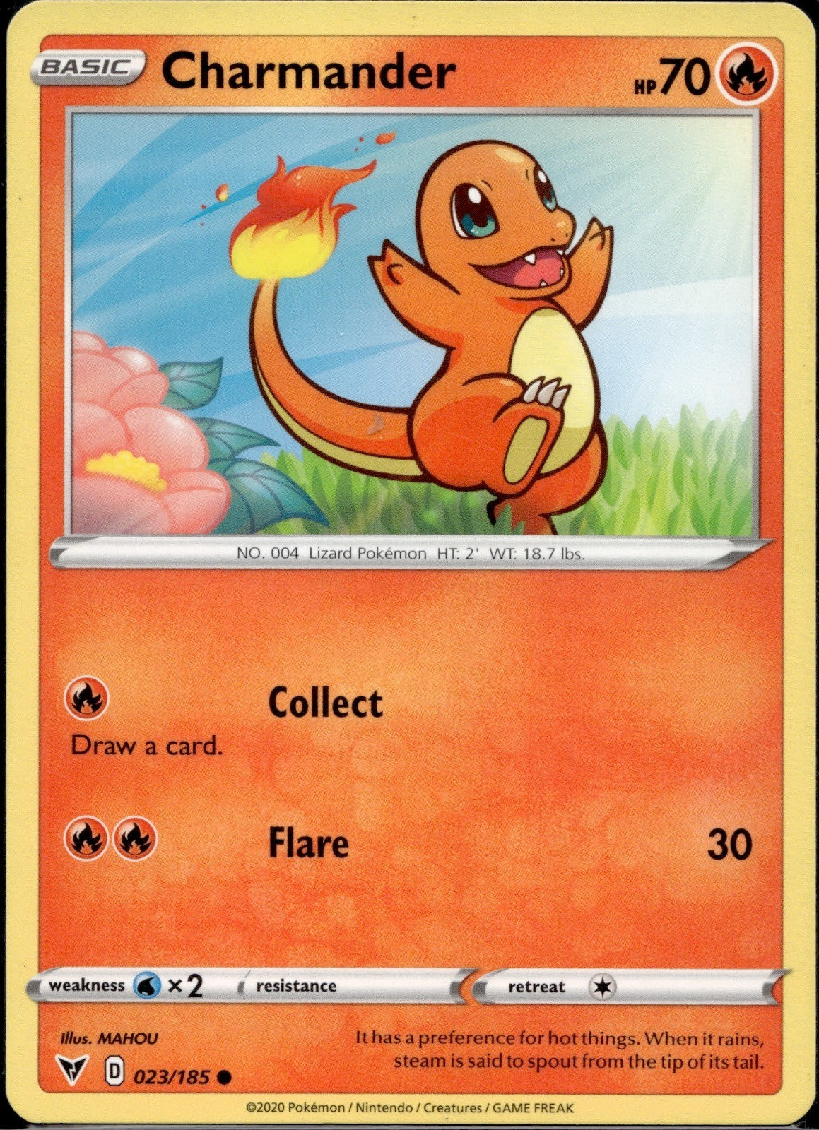 Charmander 023/185 VIV Vivid Voltage Pokemon Near Mint