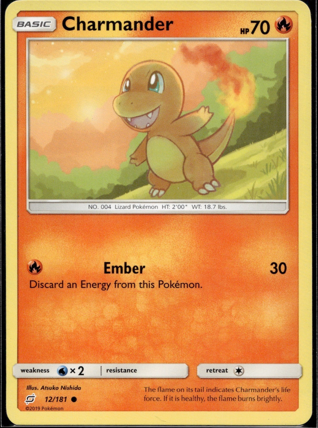Charmander 12/181 TEU Team Up Pokemon Lightly Played