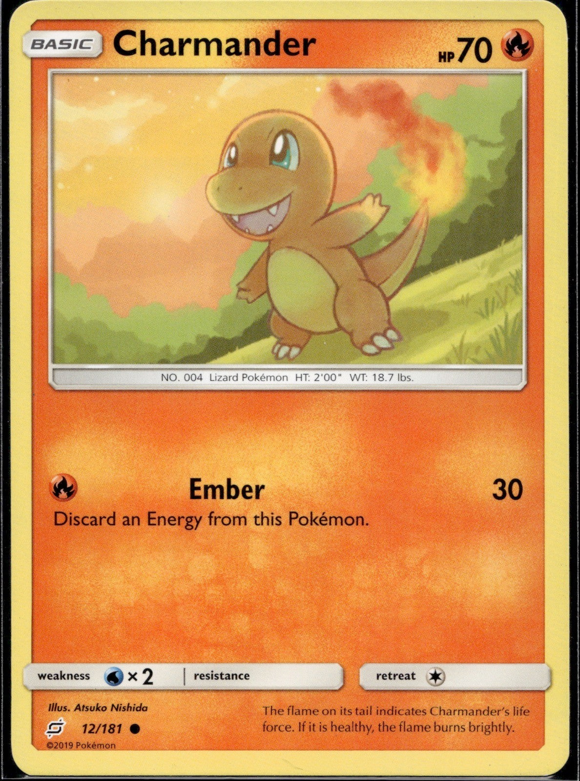 Charmander 12/181 TEU Team Up Pokemon Lightly Played