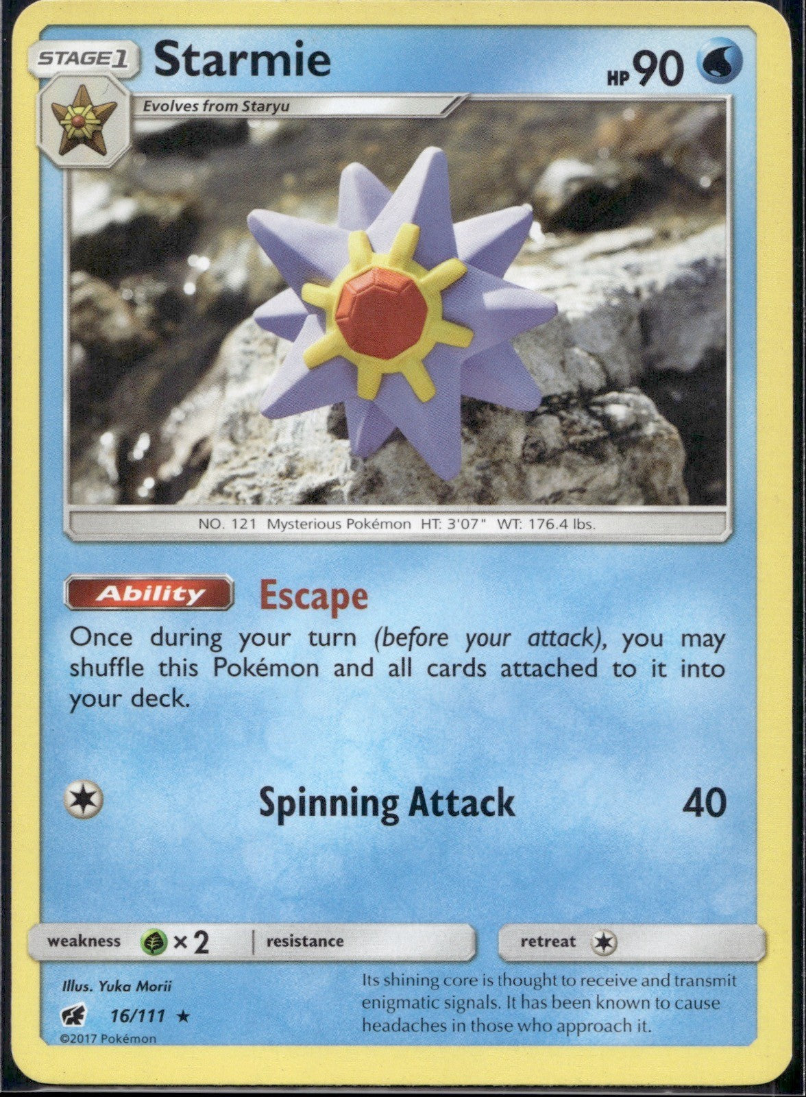 Starmie 16/111 CIN Crimson Invasion Pokemon Lightly Played