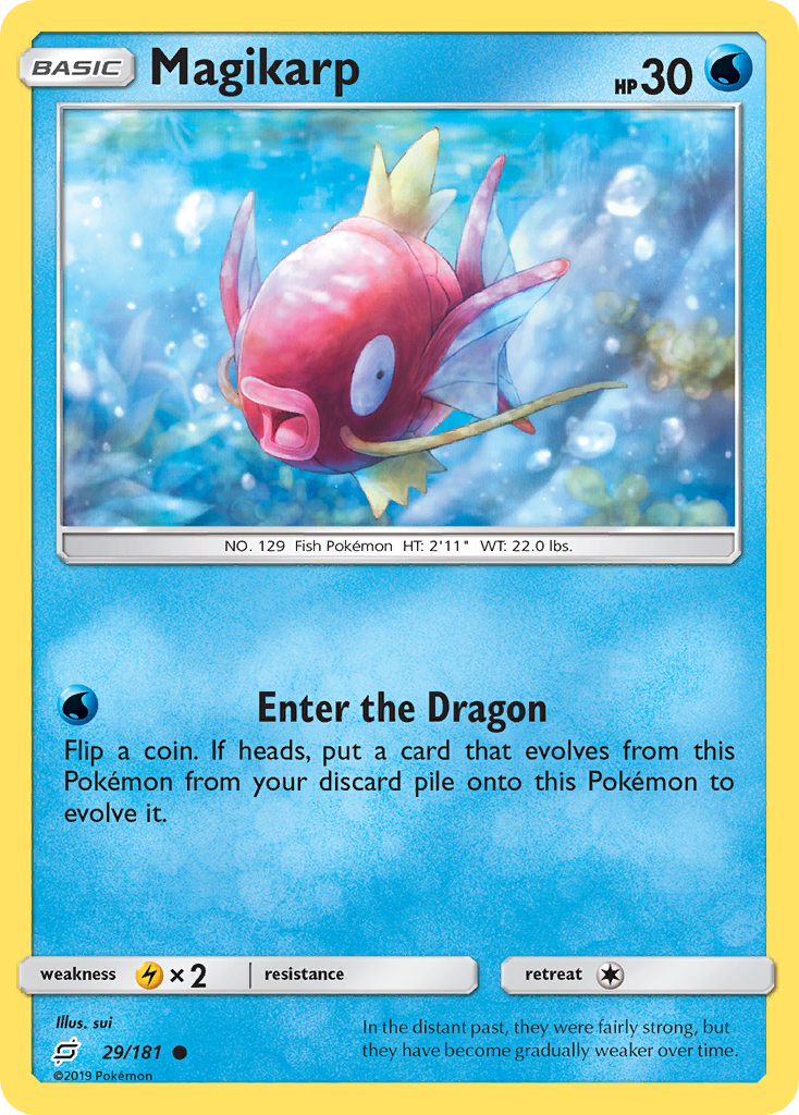 Magikarp 29/181 TEU Team Up Pokemon Lightly Played