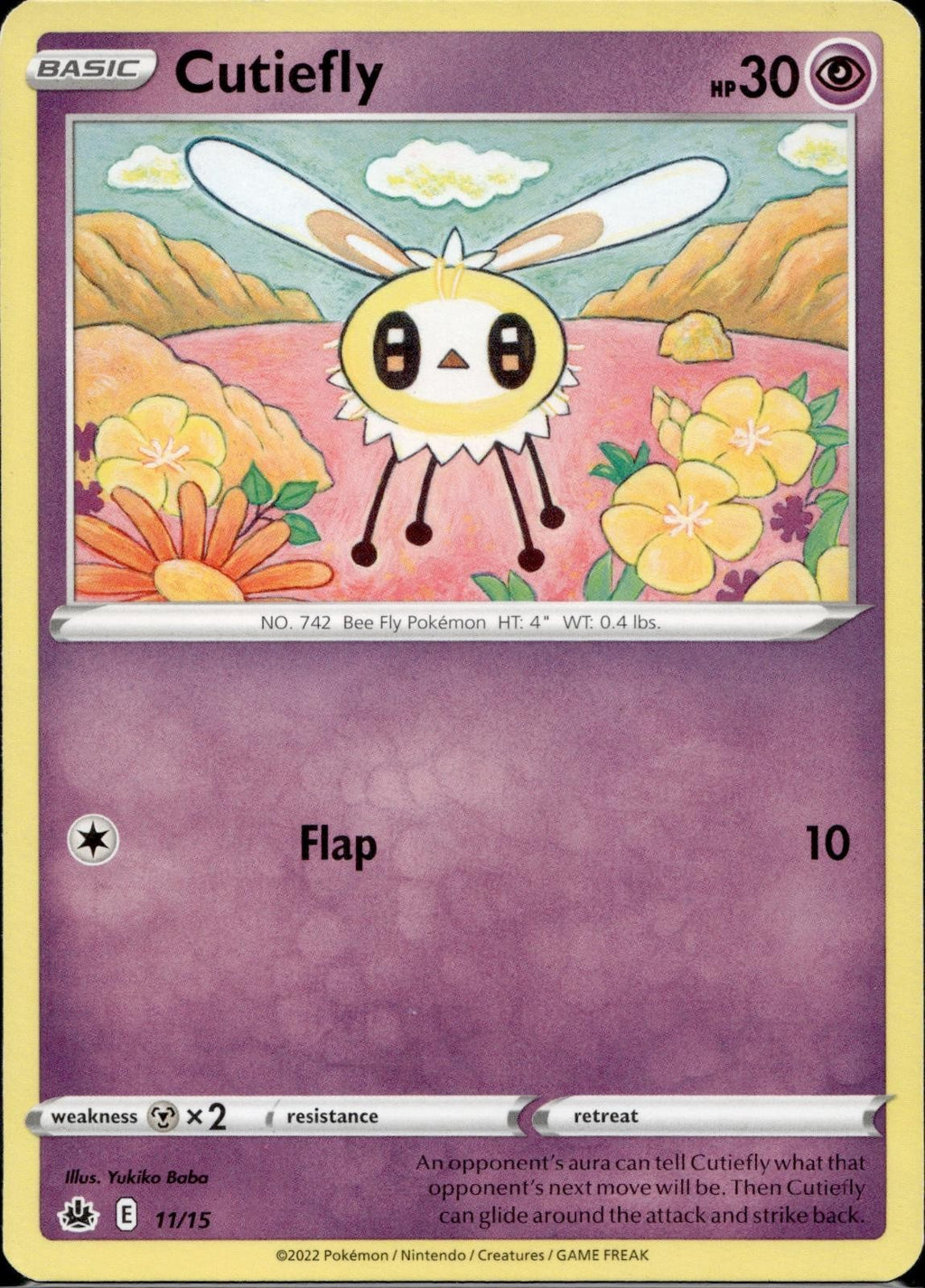 Cutiefly 011/015 MCD22 McDonald's Promos 2022 Pokemon Lightly Played