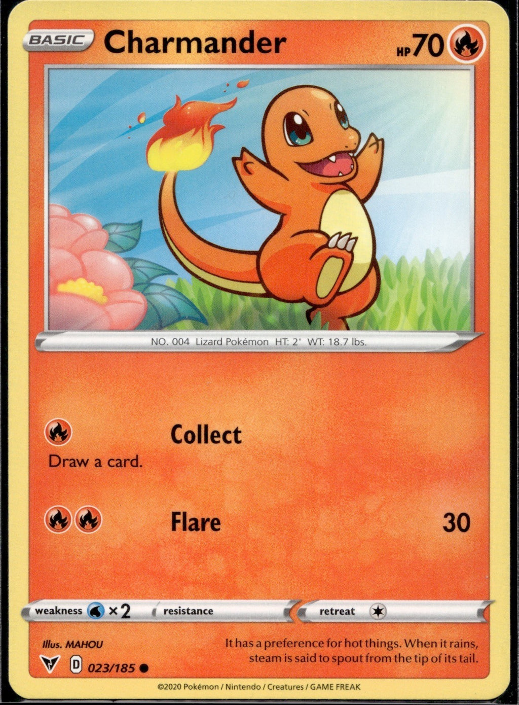 Charmander 023/185 VIV Vivid Voltage Pokemon Near Mint