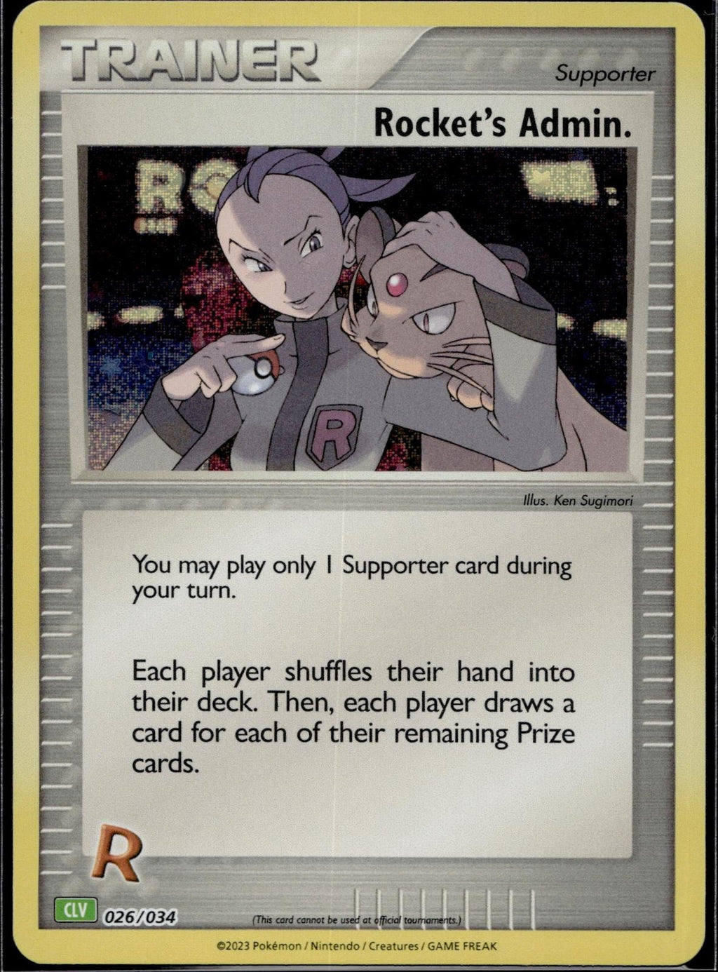 Rocket's Admin. (CLV) 026/034 CL Trading Card Game Classic Pokemon Holo NM/M
