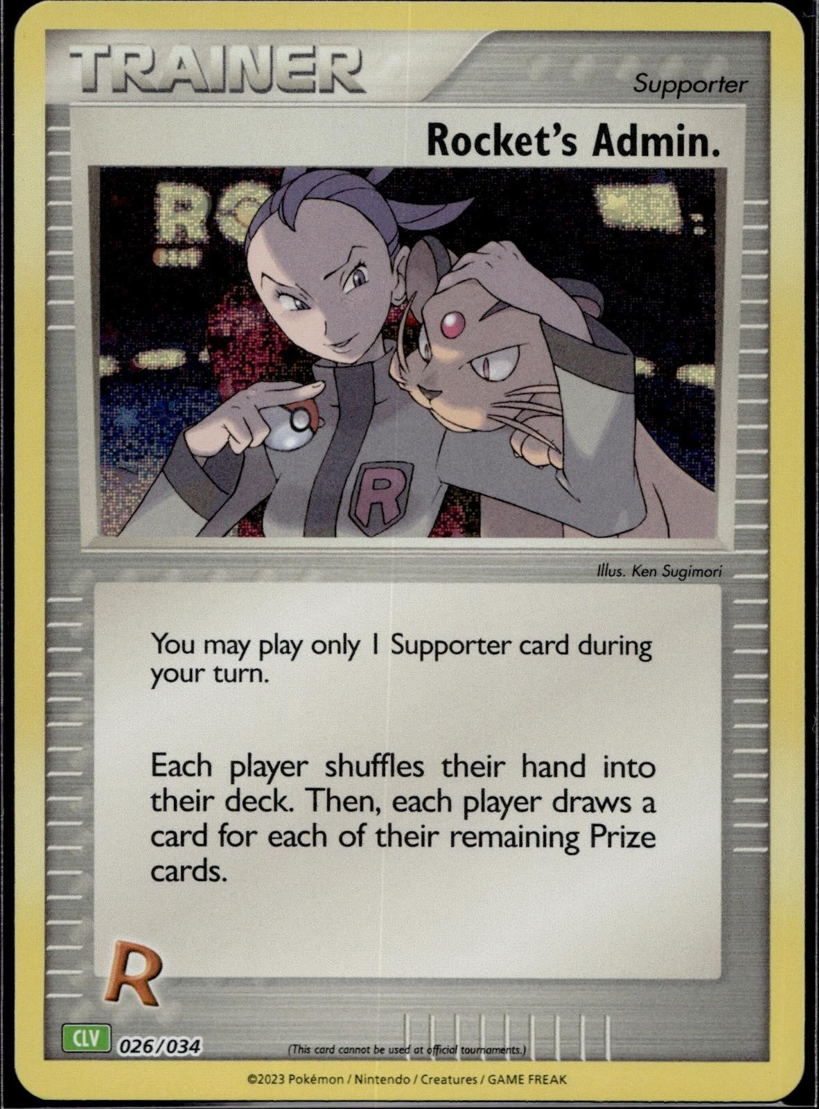 Rocket's Admin. (CLV) 026/034 CL Trading Card Game Classic Pokemon Holo NM/M