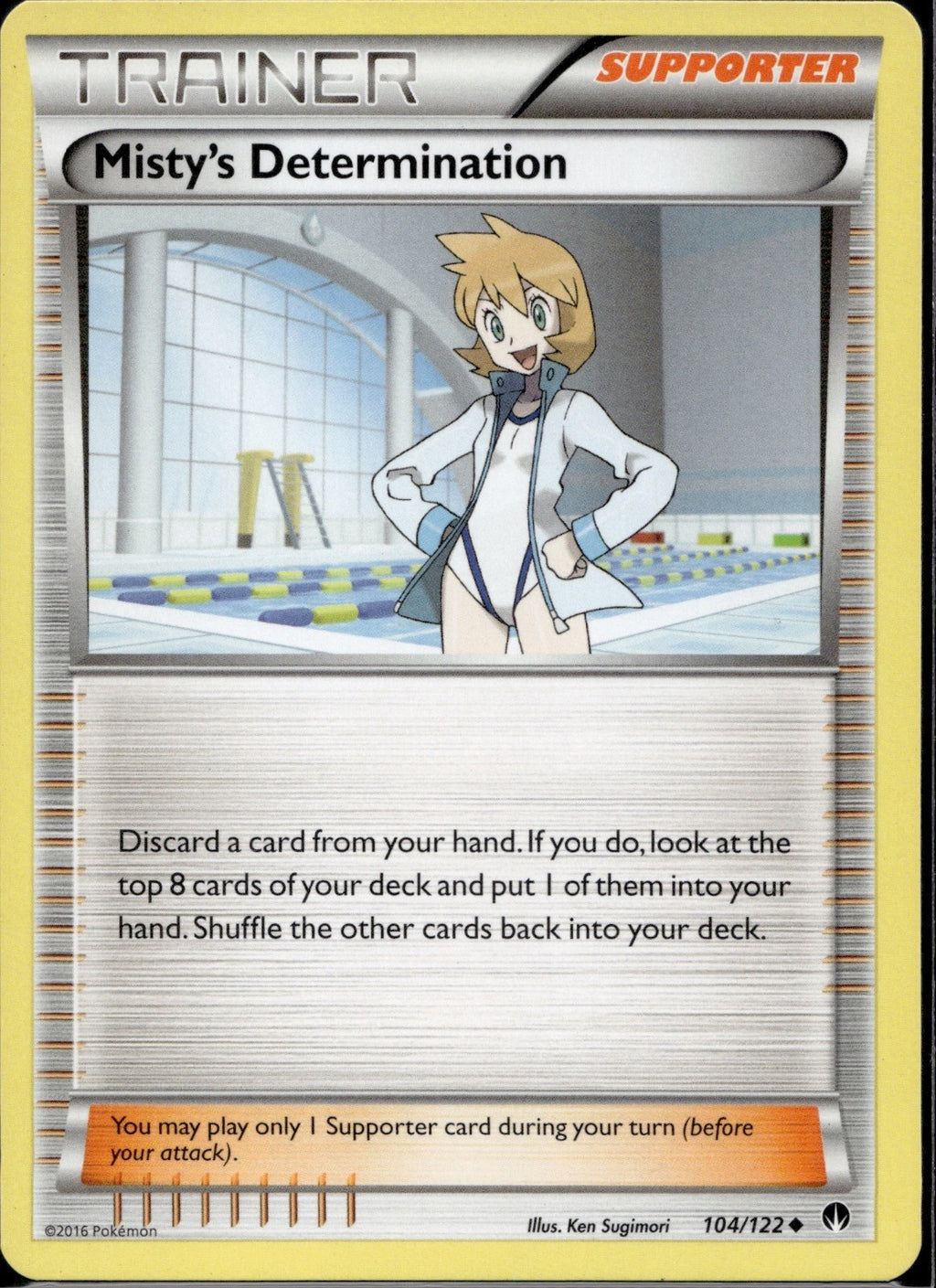 Misty's Determination 104/122 BKP BREAKpoint Pokemon Lightly Played