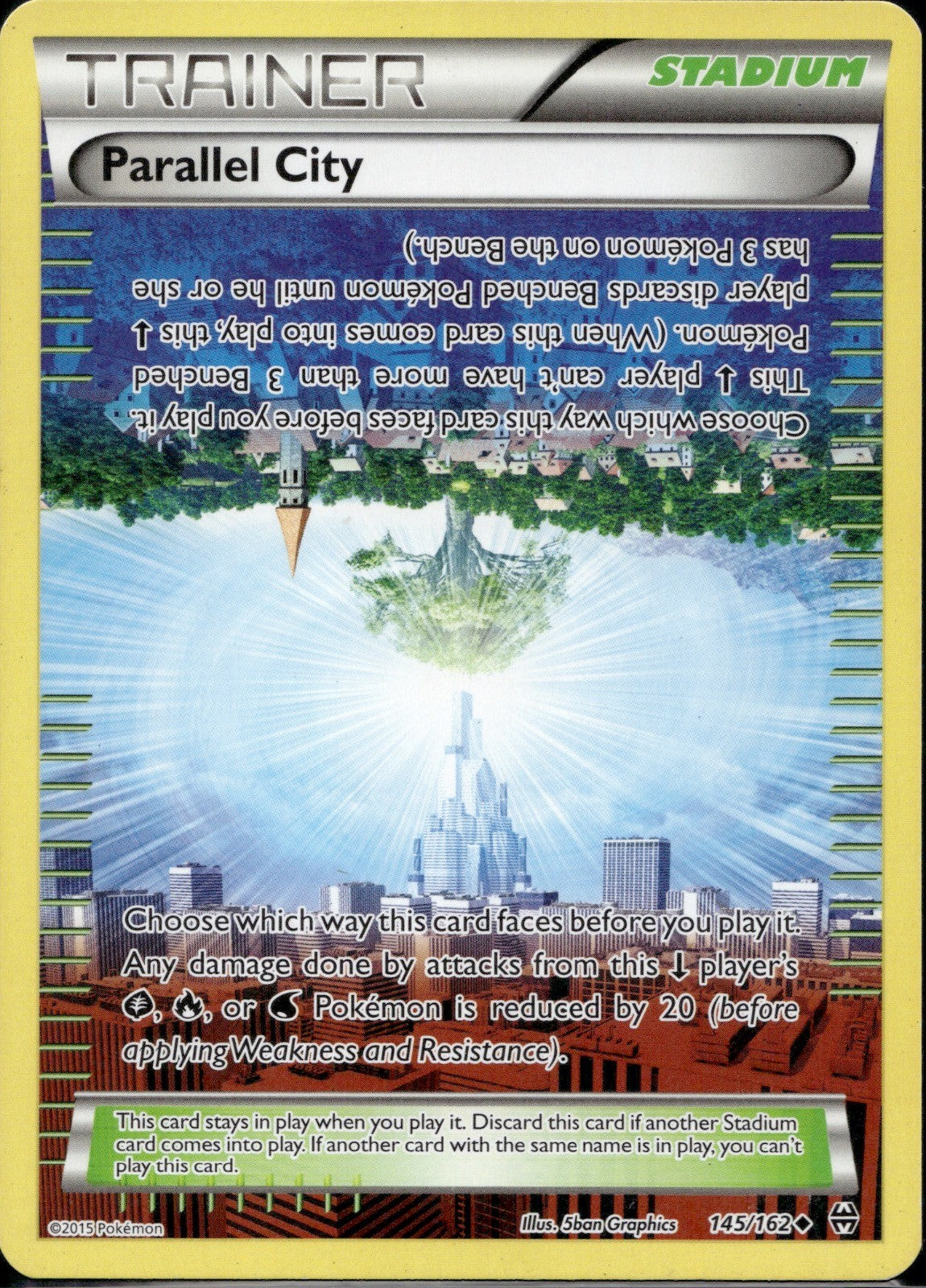 Parallel City 145/162 BKT BREAKthrough Pokemon Lightly Played