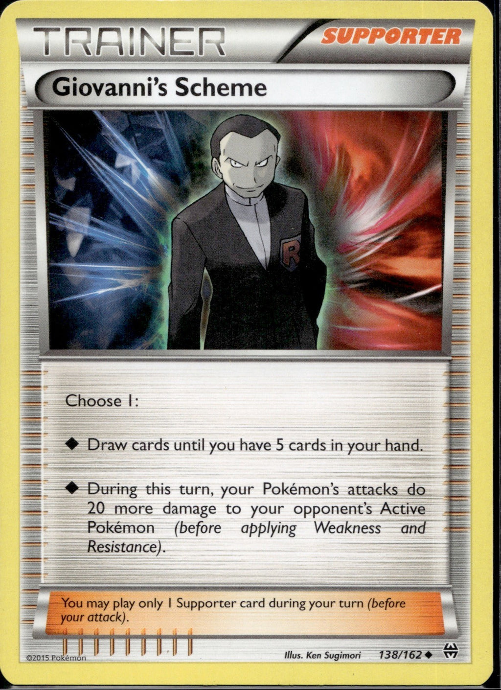 Giovanni's Scheme 138/162 BKT BREAKthrough Pokemon Lightly Played