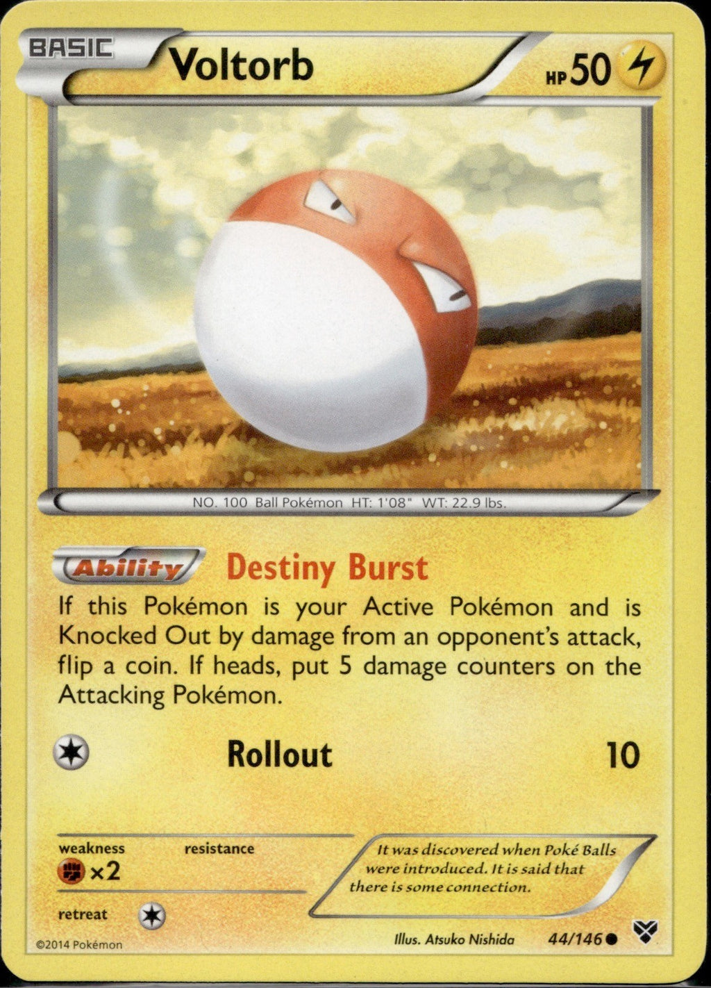 Voltorb 44/146 XY XY Pokemon Lightly Played