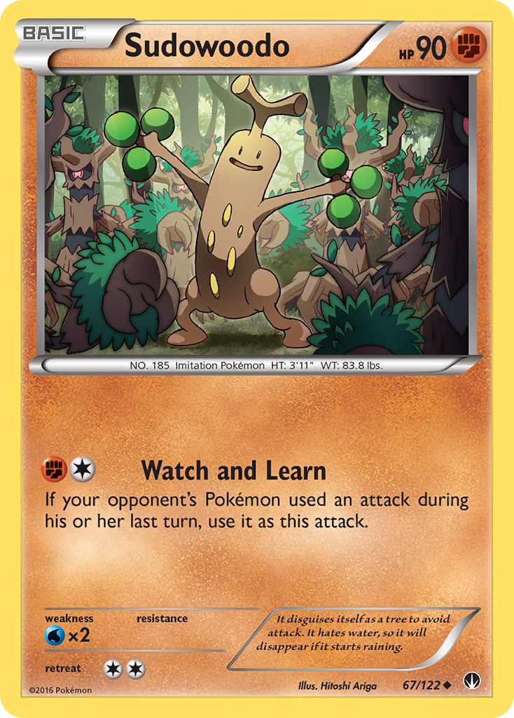Sudowoodo 67/122 BKP BREAKpoint Pokemon Lightly Played