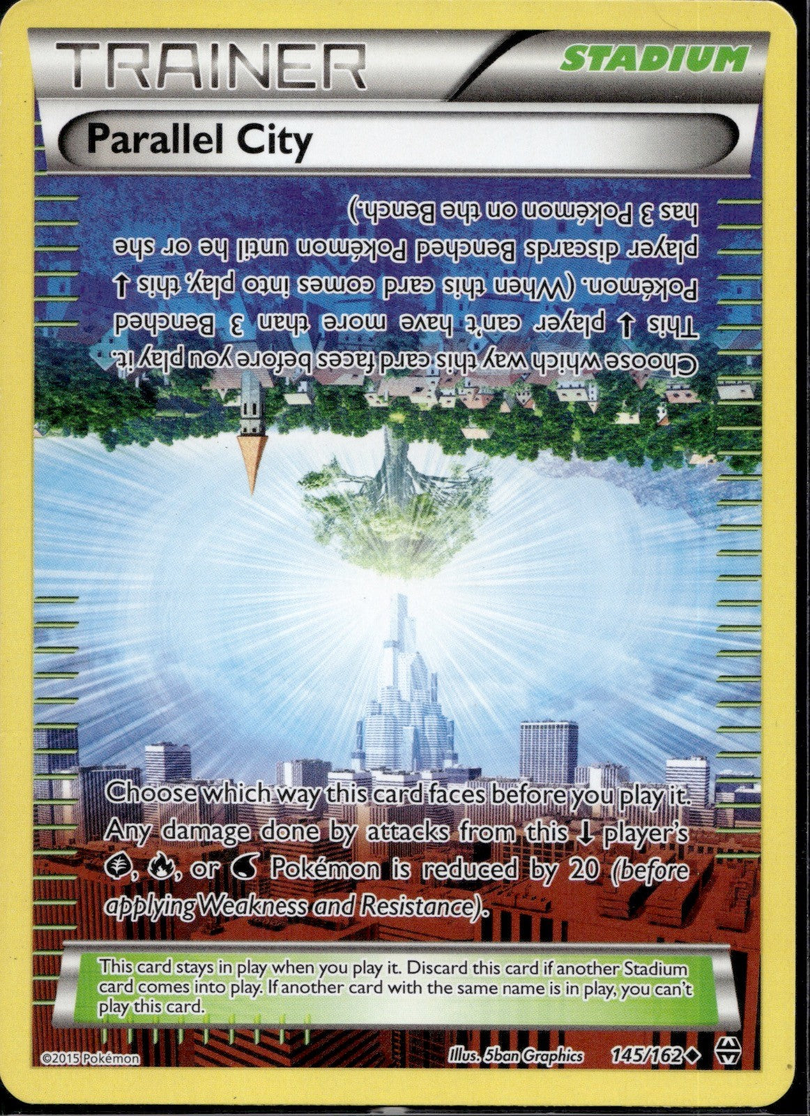 Parallel City 145/162 BKT BREAKthrough Pokemon Lightly Played