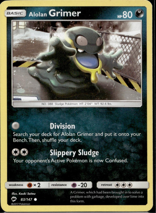 Alolan Grimer 83/147 BUS Burning Shadows Pokemon Lightly Played