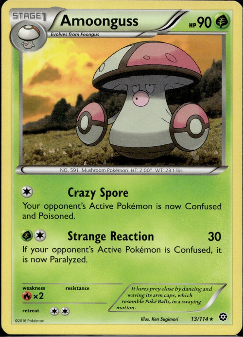 Amoonguss 13/114 STS Steam Siege Pokemon Lightly Played