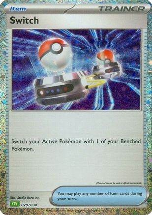Switch (CLV) 029/034 CL Trading Card Game Classic Pokemon Holo Near Mint