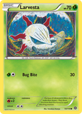 Larvesta 14/114 STS Steam Siege Pokemon Lightly Played