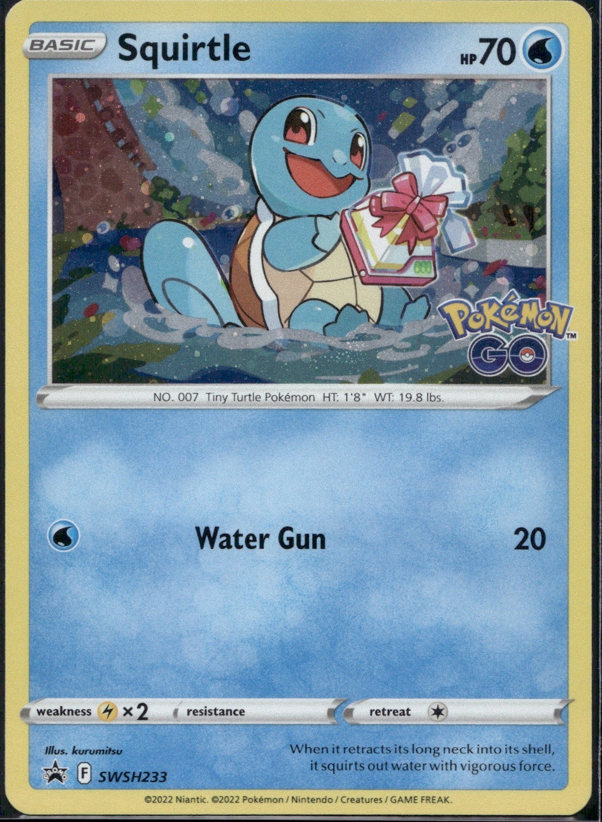 Squirtle SWSH233 SWSD Sword & Shield Promo Pokemon Holo Lightly Played