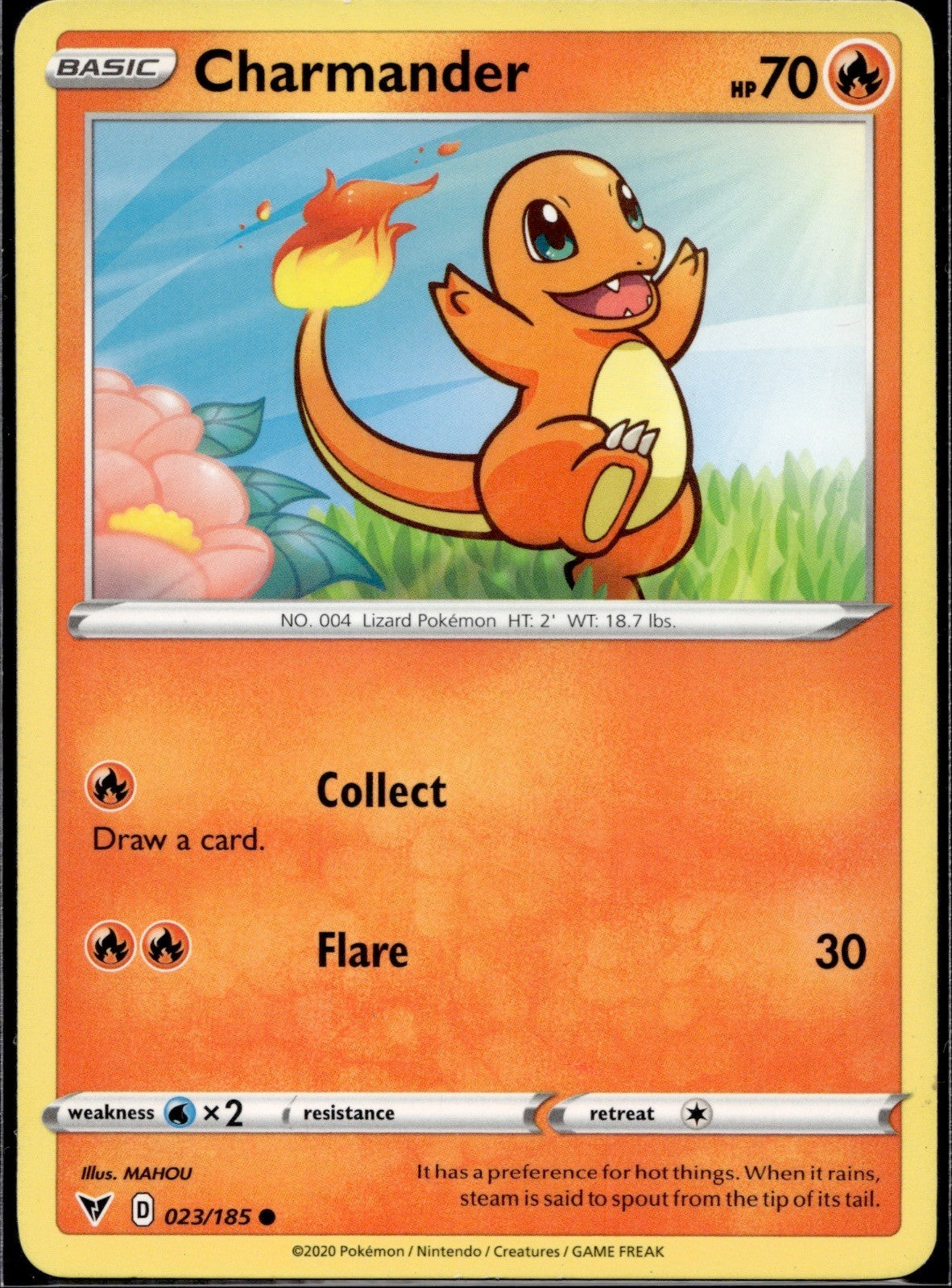 Charmander 023/185 VIV Vivid Voltage Pokemon Lightly Played