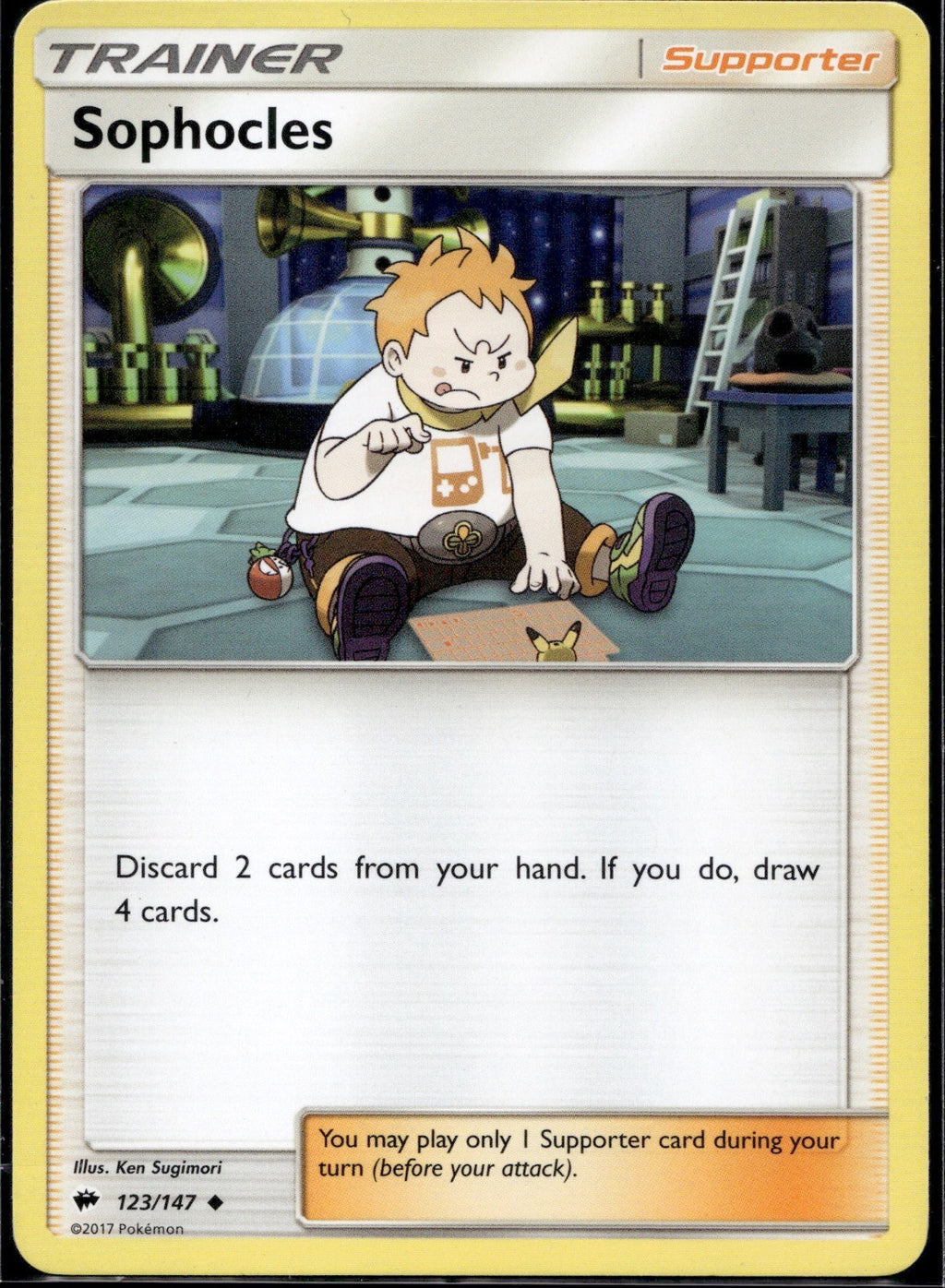 Sophocles 123/147 BUS Burning Shadows Pokemon Lightly Played