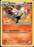 Braixen 26/162 BKT BREAKthrough Pokemon Lightly Played