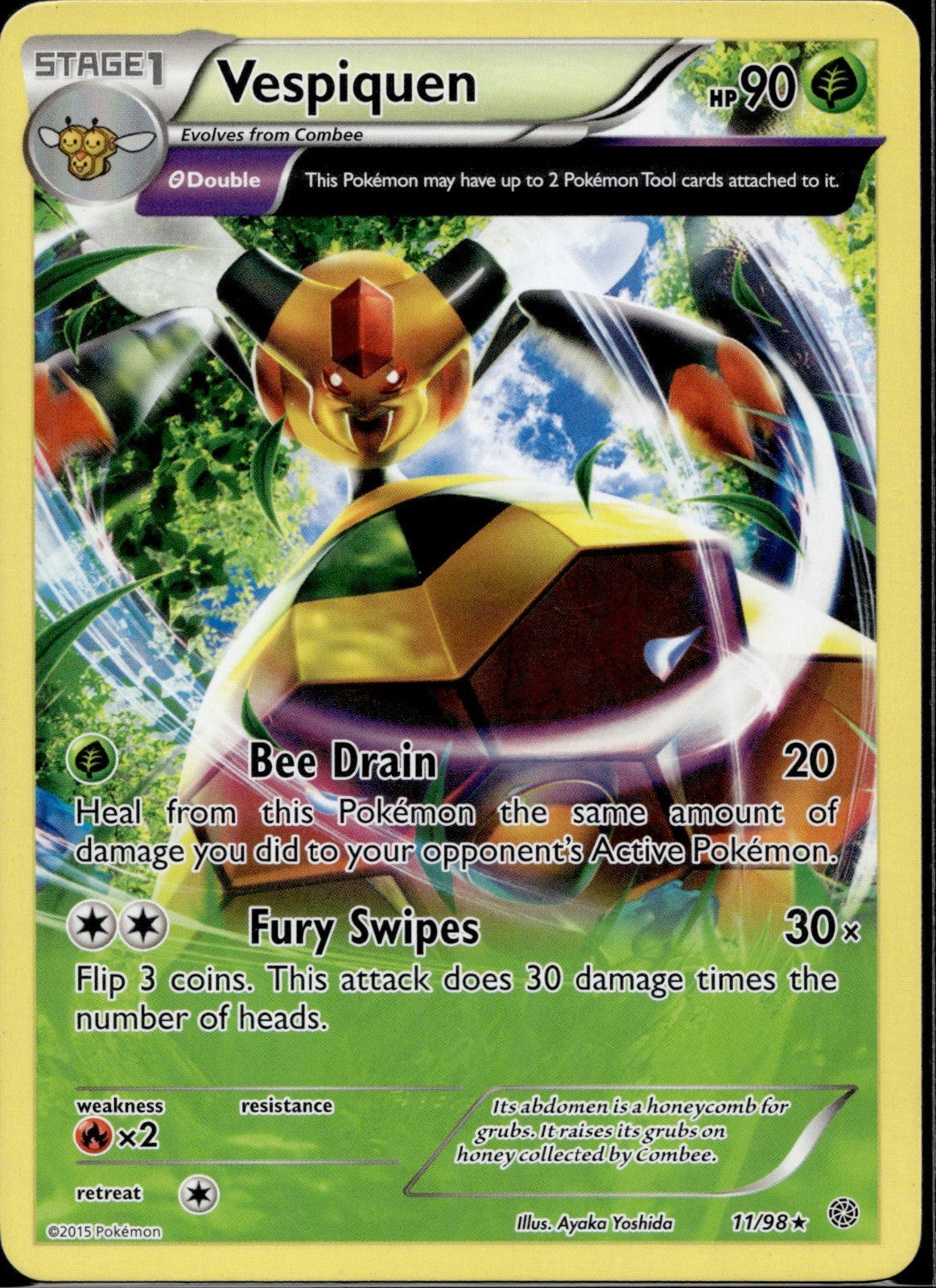 Vespiquen 11/98 AOR Ancient Origins Pokemon Lightly Played