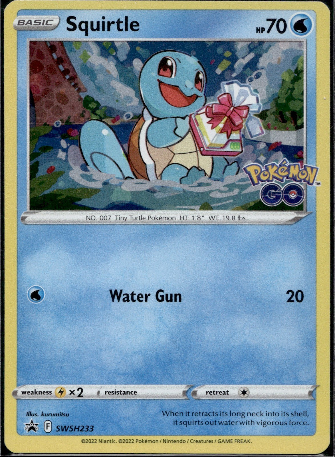 Squirtle SWSH233 SWSD Sword & Shield Promo Pokemon Holo Lightly Played