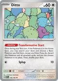 Ditto 132/165 MEW 151 Pokemon Holo Lightly Played