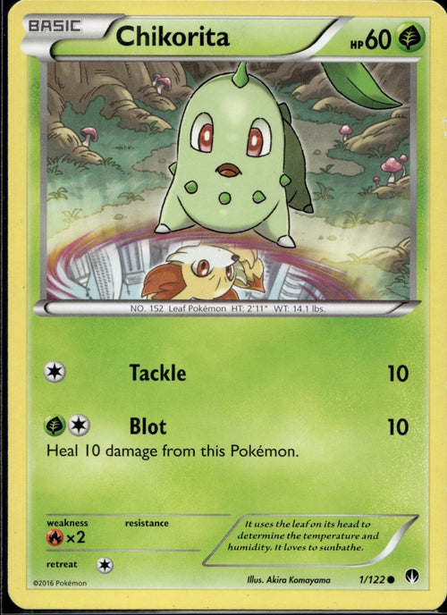 Chikorita 1/122 BKP BREAKpoint Pokemon Lightly Played