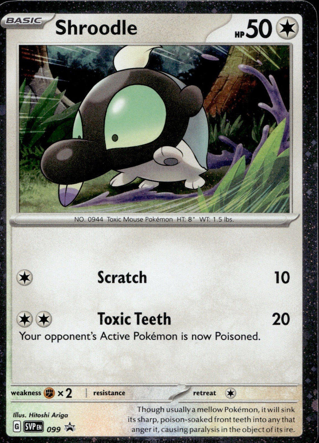Shroodle 099 SVP Scarlet & Violet Promo Pokemon Holo Near Mint