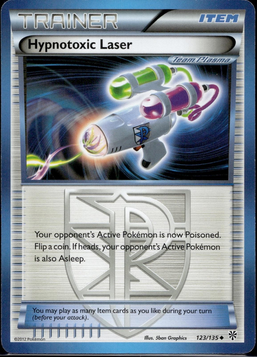 Hypnotoxic Laser 123/135 PLS Plasma Storm Pokemon Lightly Played