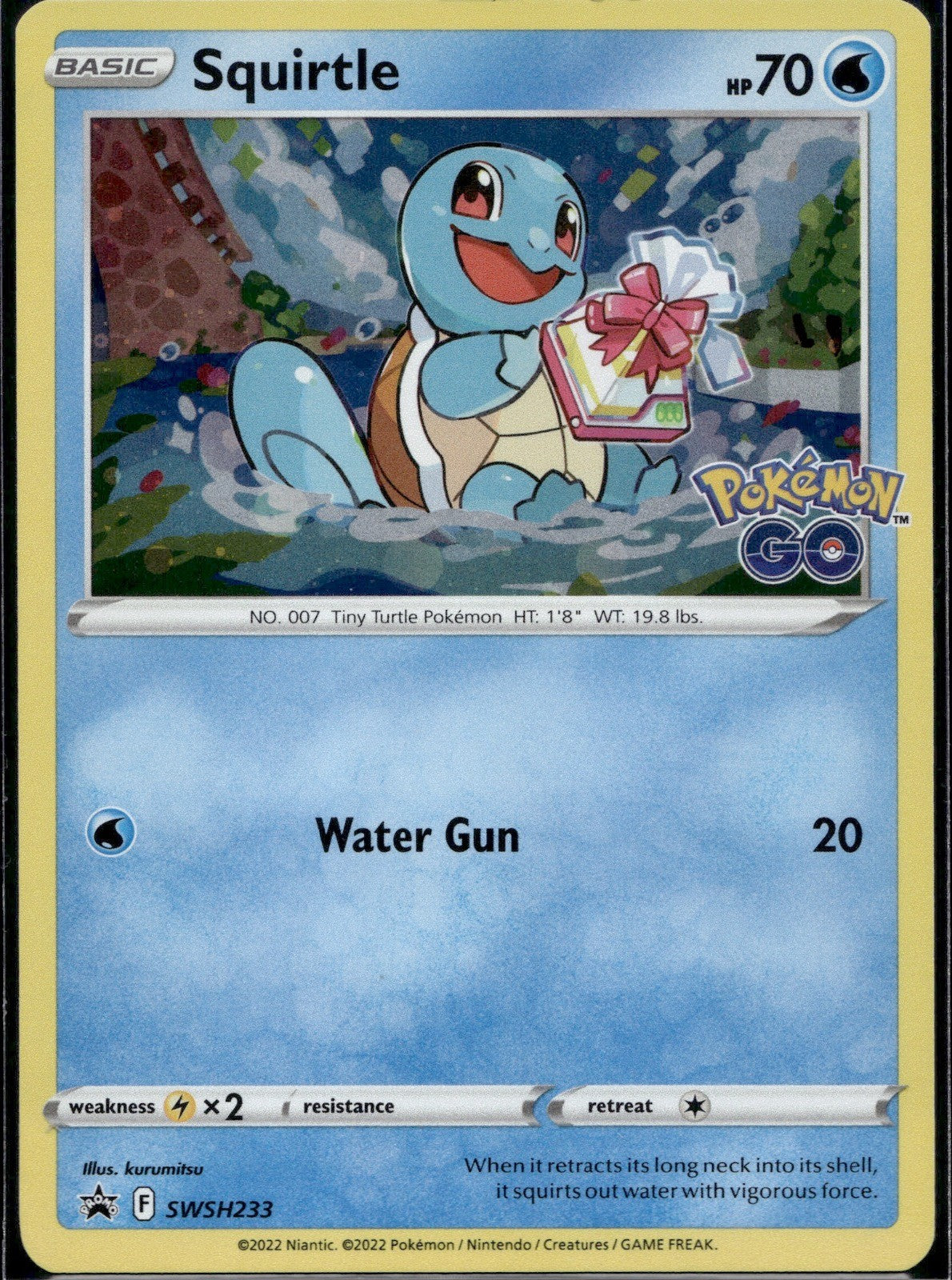 Squirtle SWSH233 SWSD Sword & Shield Promo Pokemon Holo Lightly Played