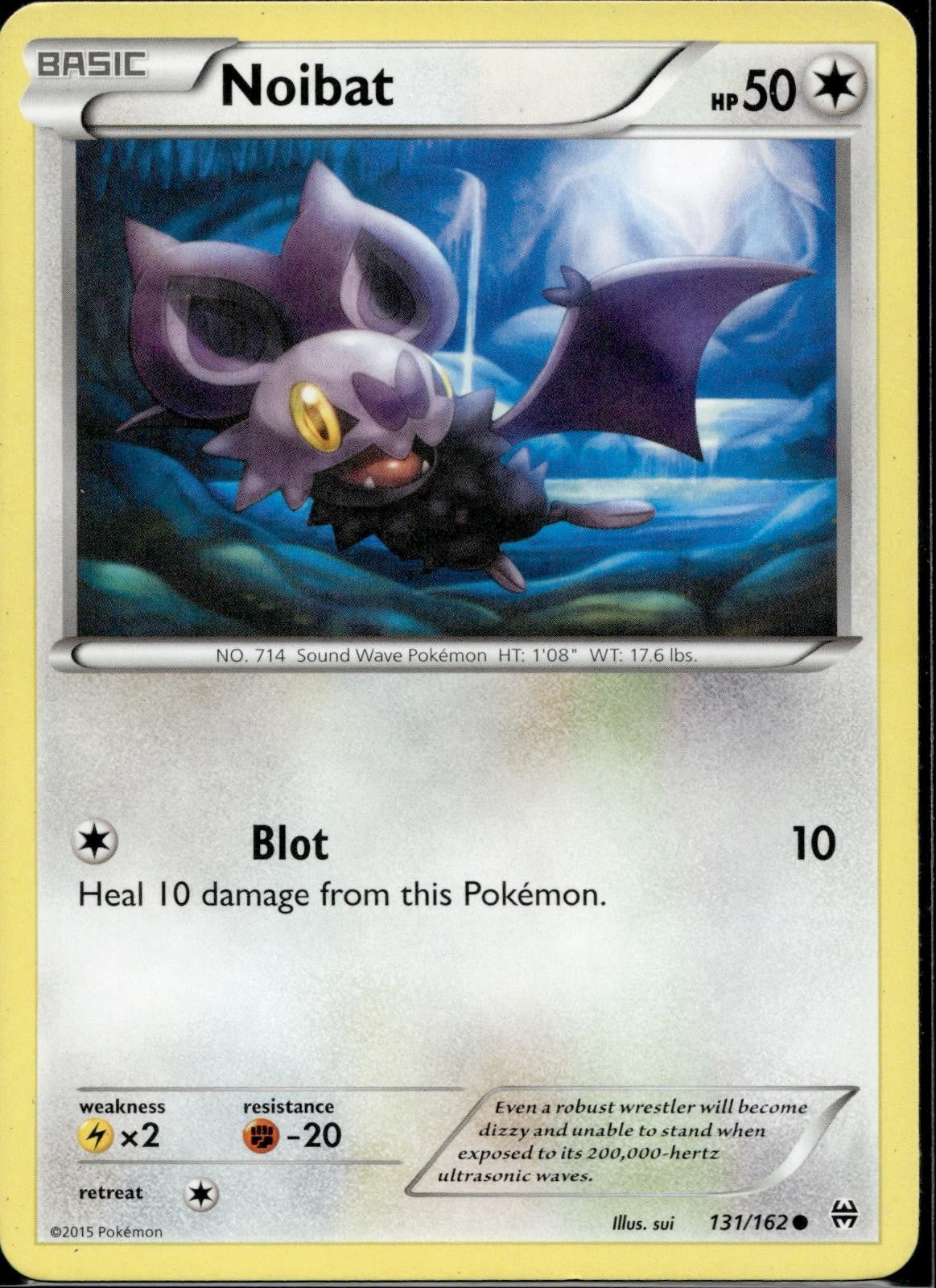 Noibat 131/162 BKT BREAKthrough Pokemon Lightly Played