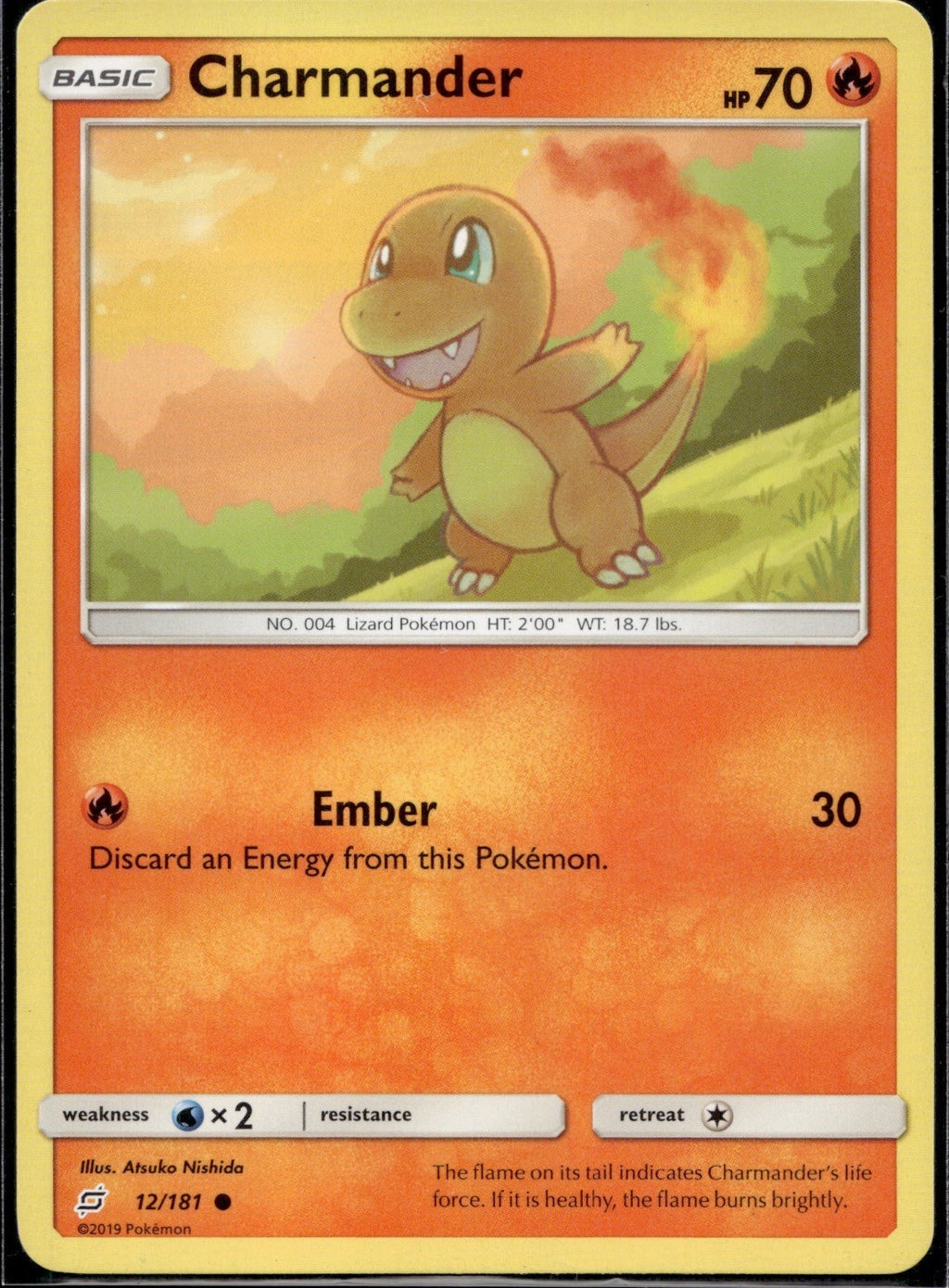 Charmander 12/181 TEU Team Up Pokemon Lightly Played