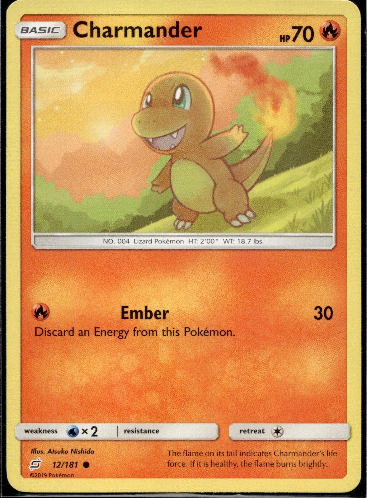 Charmander 12/181 TEU Team Up Pokemon Lightly Played