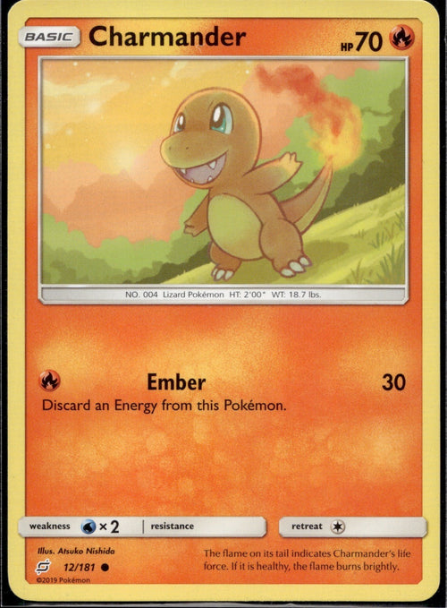 Charmander 12/181 TEU Team Up Pokemon Lightly Played