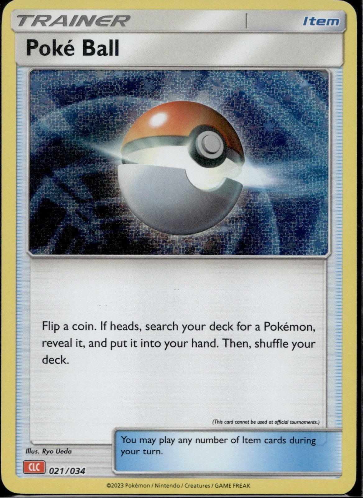 Poke Ball (CLV) 021/034 CL Trading Card Game Classic Pokemon Holo Near Mint