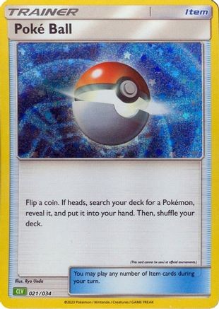 Poke Ball (CLV) 021/034 CL Trading Card Game Classic Pokemon Holo Near Mint