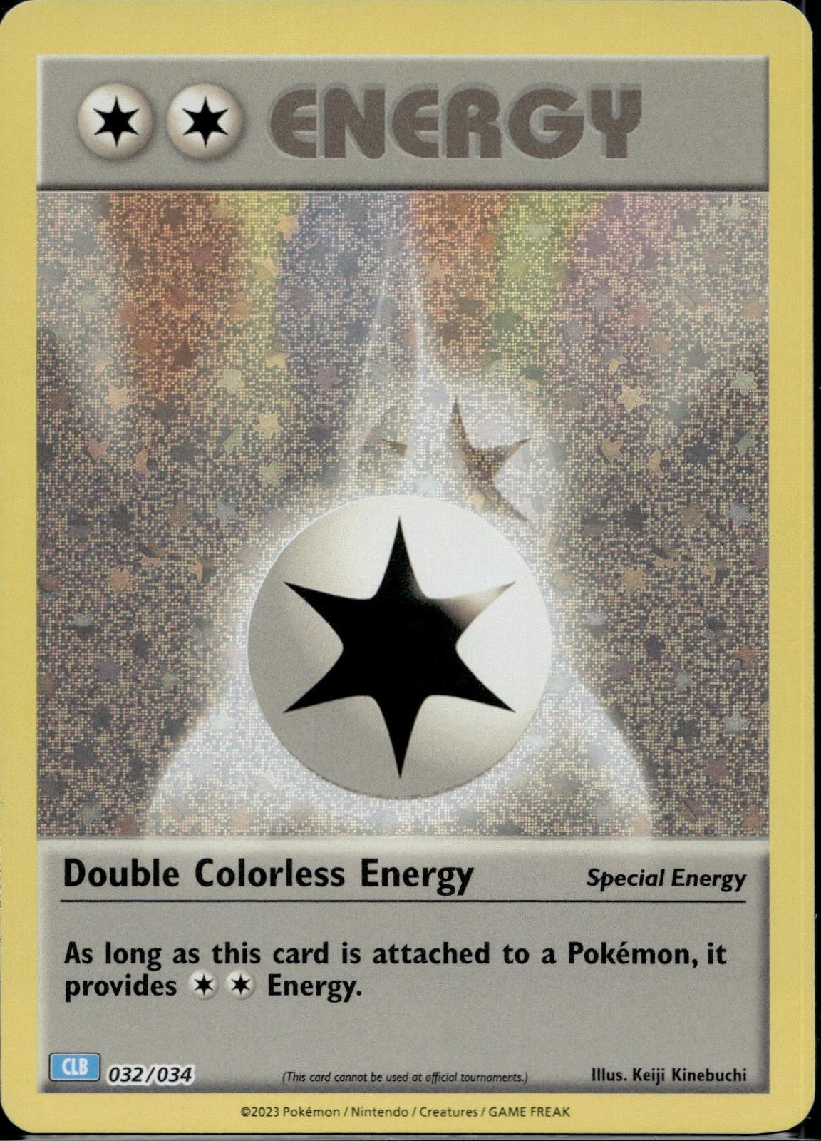 Double Colorless Energy (CLB) 032/034 Trading Card Game Classic Pokemon Holo NM