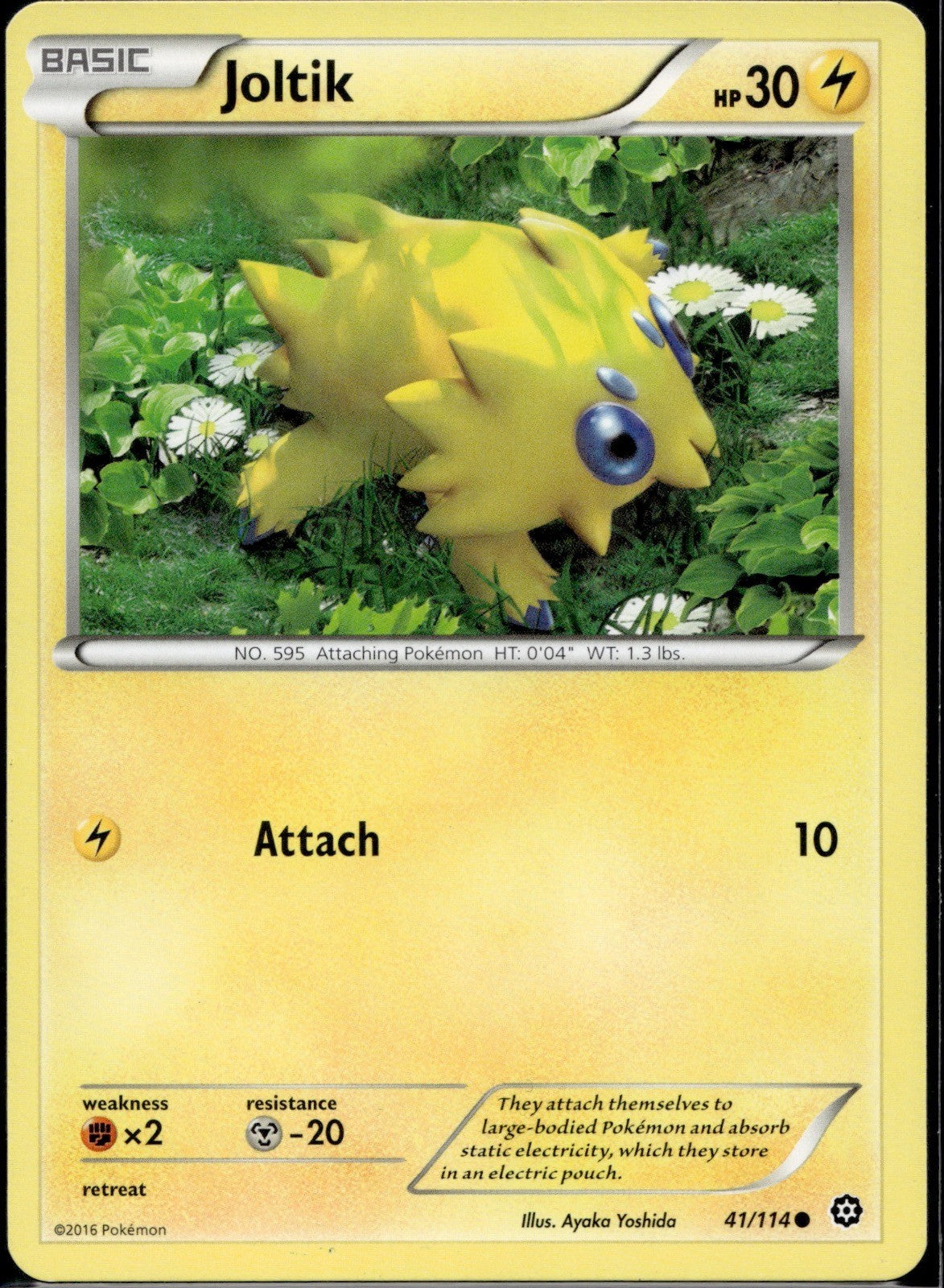 Joltik 41/114 STS Steam Siege Pokemon Lightly Played